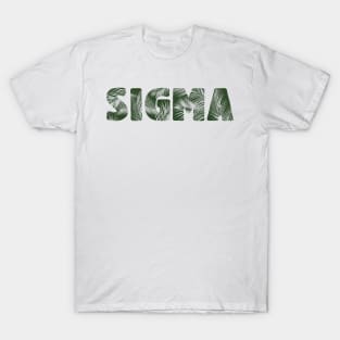 Sigma Leaf Letters T-Shirt